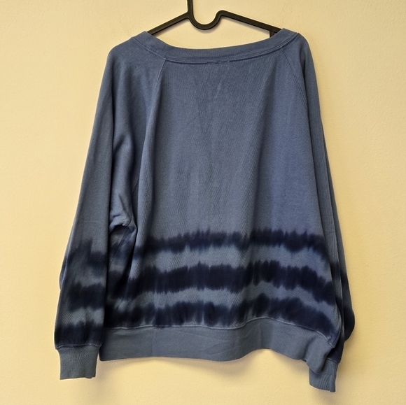 GAP Tie Dye Raglan Crewneck Sweatshirt Blue L - Picture 3 of 9